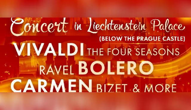 Concerto di gala nel Palazzo Liechtenstein — sotto il Castello di Praga