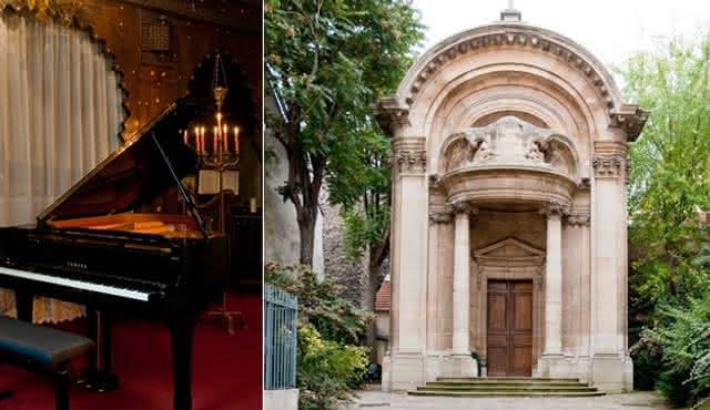 L'illuminazione a lume di candela nella chiesa di Sant'Efrem: Trio con pianoforte